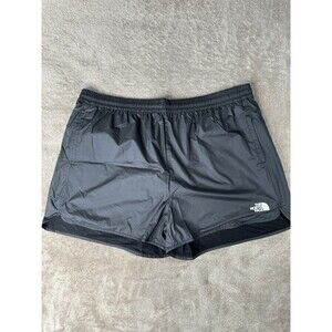 The North Face Hydrenaline Women Plus 2XLActive Shorts Black Hiking Windwall $50